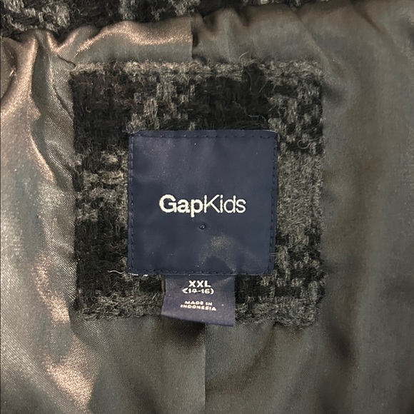 Gap Kids Size XXL (14-16) Houndstooth Pea Coat - Picture 5 of 9